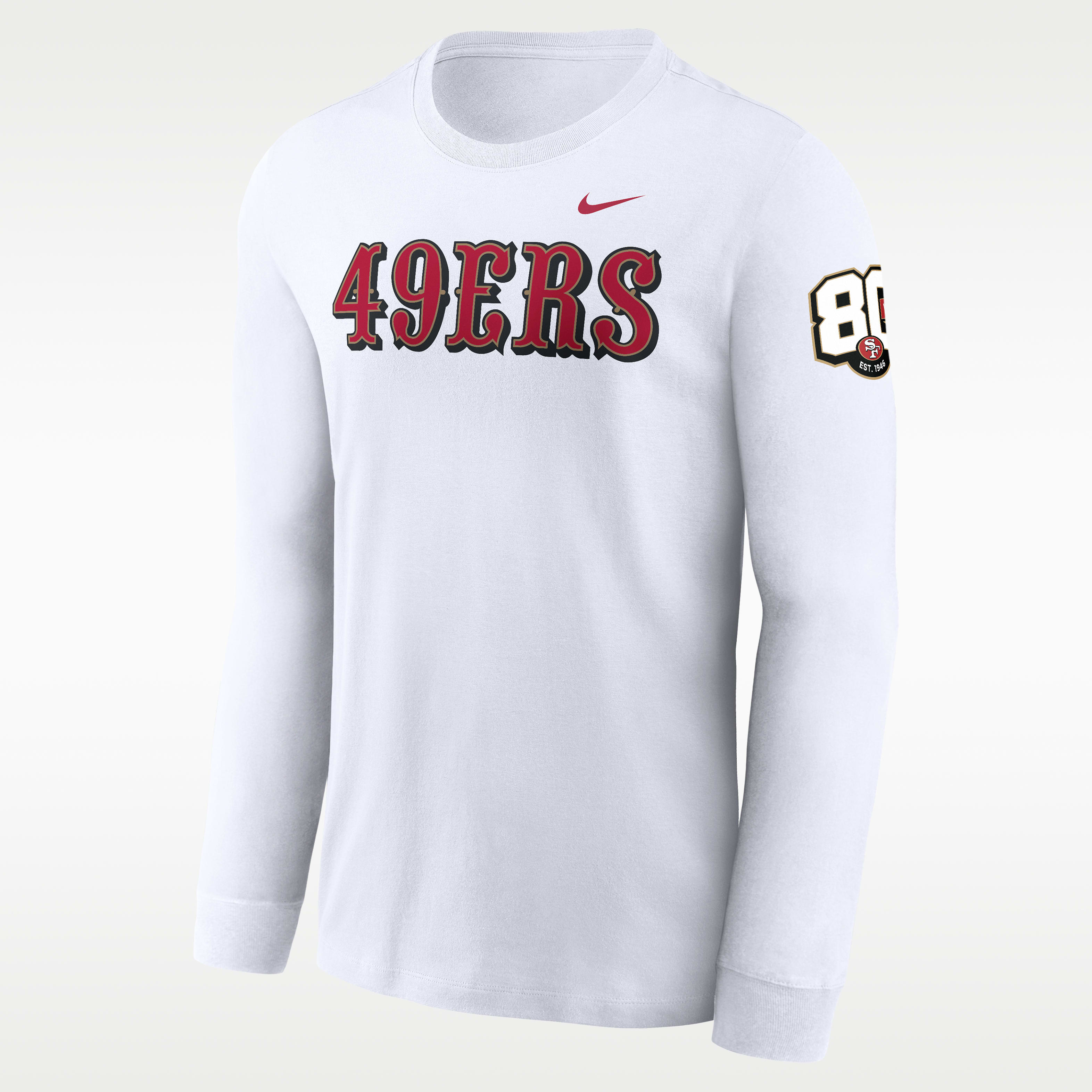 希少 NFL Reebok SF 49ers ロニー ロット ゲームシャツ Nike San Francisco 49ers 80th Anniversary Goal Line Stand Men's
